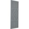Ekena Millwork True Fit PVC Center X-Board Farmhouse Fixed Mount Shutters, Ocean Swell , 12W x 32H, PR TFP107FH12X032CH - alternate 12